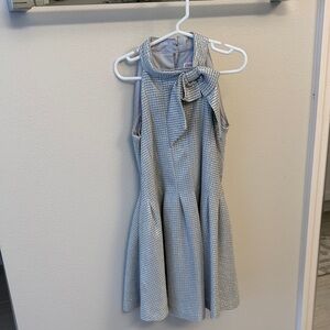 GB Girls Elegant Gray Dress with Bow